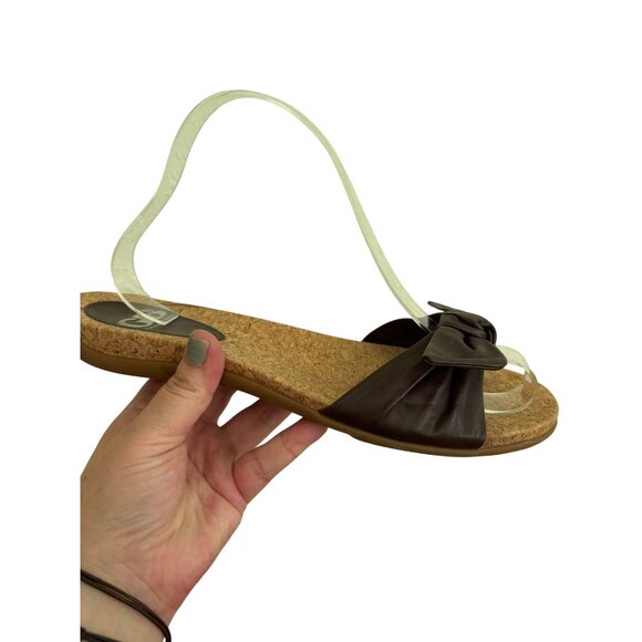 Gianni Bini Bow Slip-On Cork Sandals Womens Size 9.5M - Picture 9 of 10